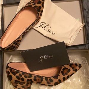 JCrew Laney Pumps in Leopard Calf Hair